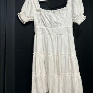 Elegant White Women's Dress
